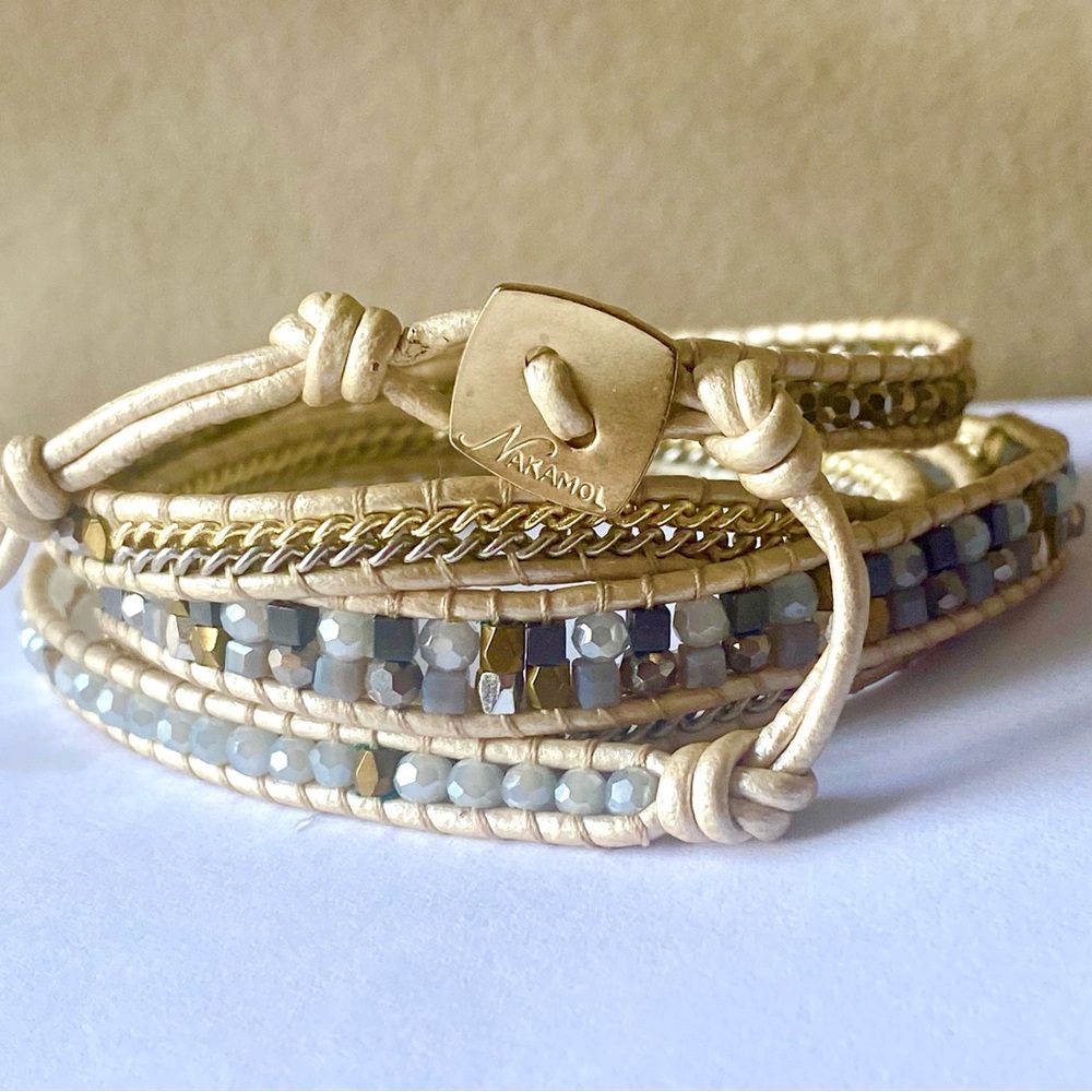 Nakamol Beaded Wrap Bracelet